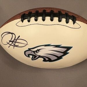 Eagles Logo Football with Signature